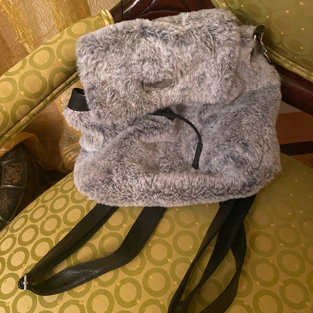 Justice puffy fluffy backpack